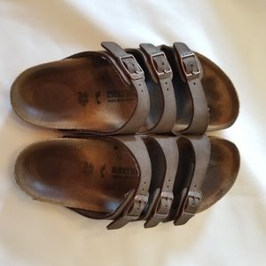 Classic 3 strap Birkenstock mocha 34